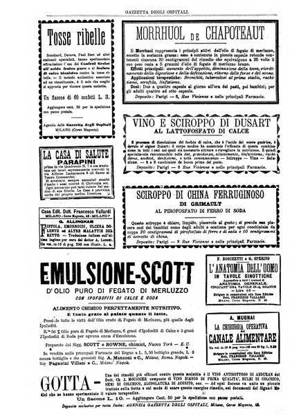 Gazzetta degli ospitali officiale per la pubblicazione degli atti del Consiglio degli Istituti ospitalieri di Milano