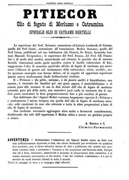 Gazzetta degli ospitali officiale per la pubblicazione degli atti del Consiglio degli Istituti ospitalieri di Milano