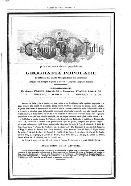 Gazzetta degli ospitali officiale per la pubblicazione degli atti del Consiglio degli Istituti ospitalieri di Milano