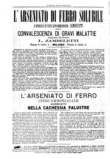 Gazzetta degli ospitali officiale per la pubblicazione degli atti del Consiglio degli Istituti ospitalieri di Milano