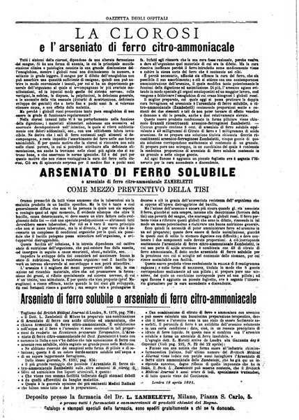 Gazzetta degli ospitali officiale per la pubblicazione degli atti del Consiglio degli Istituti ospitalieri di Milano