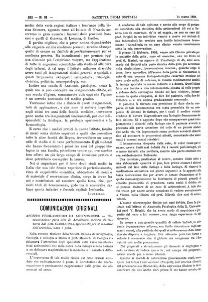 Gazzetta degli ospitali officiale per la pubblicazione degli atti del Consiglio degli Istituti ospitalieri di Milano