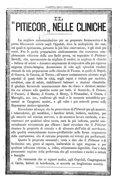 Gazzetta degli ospitali officiale per la pubblicazione degli atti del Consiglio degli Istituti ospitalieri di Milano