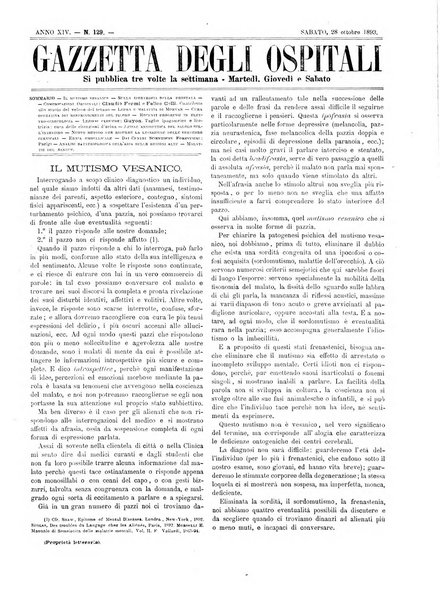 Gazzetta degli ospitali officiale per la pubblicazione degli atti del Consiglio degli Istituti ospitalieri di Milano