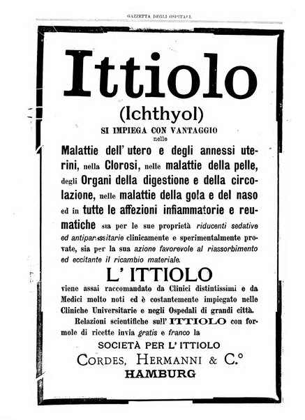 Gazzetta degli ospitali officiale per la pubblicazione degli atti del Consiglio degli Istituti ospitalieri di Milano