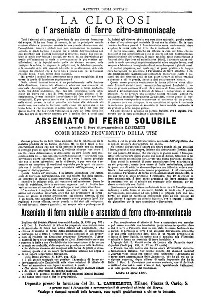 Gazzetta degli ospitali officiale per la pubblicazione degli atti del Consiglio degli Istituti ospitalieri di Milano