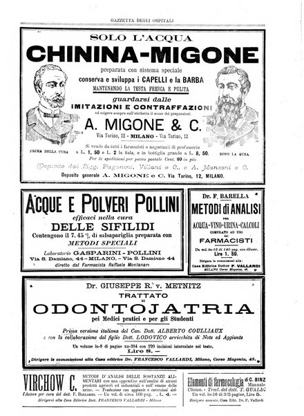 Gazzetta degli ospitali officiale per la pubblicazione degli atti del Consiglio degli Istituti ospitalieri di Milano