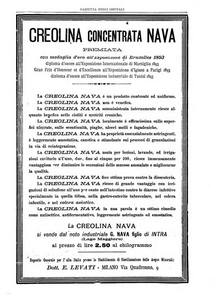 Gazzetta degli ospitali officiale per la pubblicazione degli atti del Consiglio degli Istituti ospitalieri di Milano