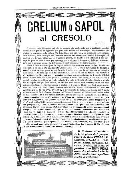 Gazzetta degli ospitali officiale per la pubblicazione degli atti del Consiglio degli Istituti ospitalieri di Milano