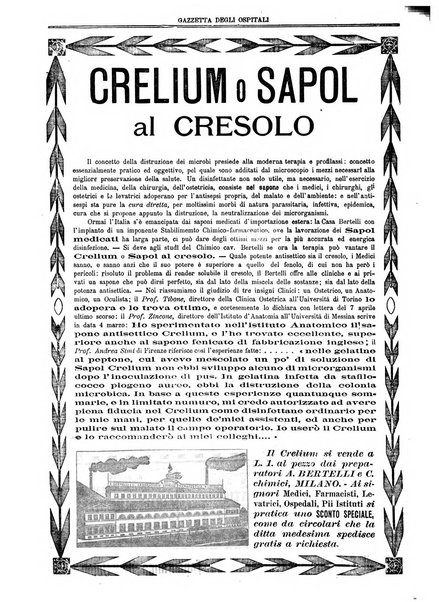 Gazzetta degli ospitali officiale per la pubblicazione degli atti del Consiglio degli Istituti ospitalieri di Milano