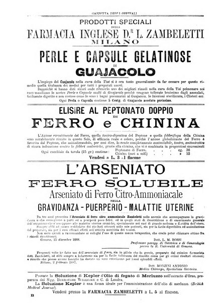 Gazzetta degli ospitali officiale per la pubblicazione degli atti del Consiglio degli Istituti ospitalieri di Milano