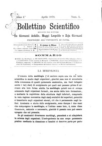 Bollettino scientifico