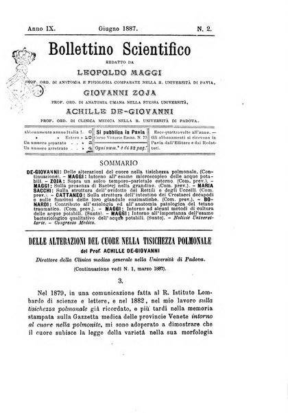 Bollettino scientifico