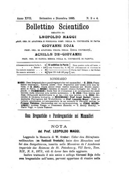 Bollettino scientifico