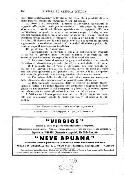 Rivista di clinica medica