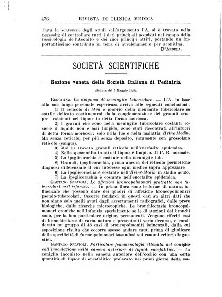 Rivista di clinica medica