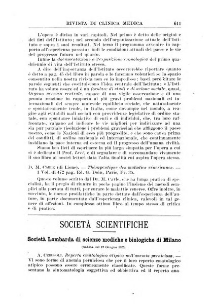 Rivista di clinica medica