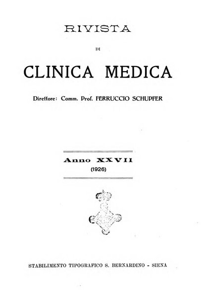 Rivista di clinica medica