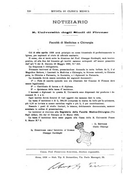 Rivista di clinica medica