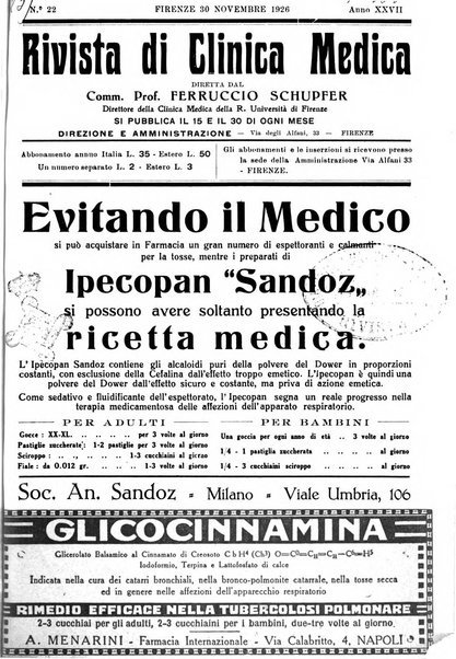 Rivista di clinica medica