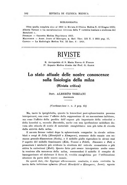 Rivista di clinica medica