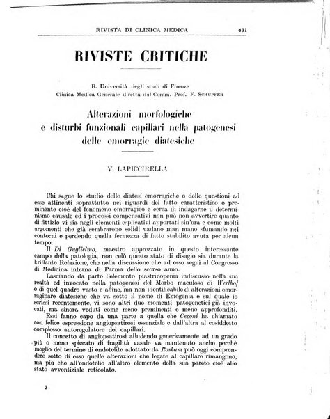 Rivista di clinica medica