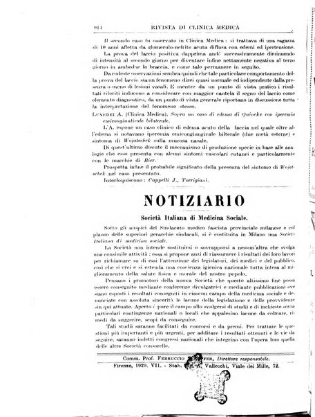 Rivista di clinica medica