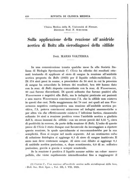 Rivista di clinica medica