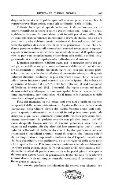 Rivista di clinica medica