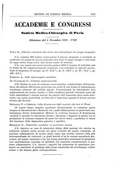 Rivista di clinica medica