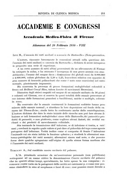 Rivista di clinica medica