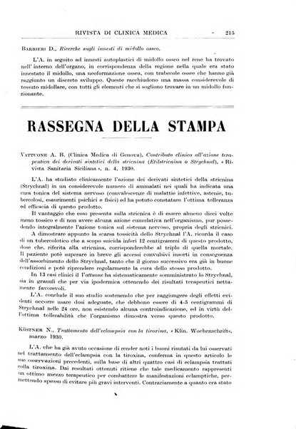 Rivista di clinica medica