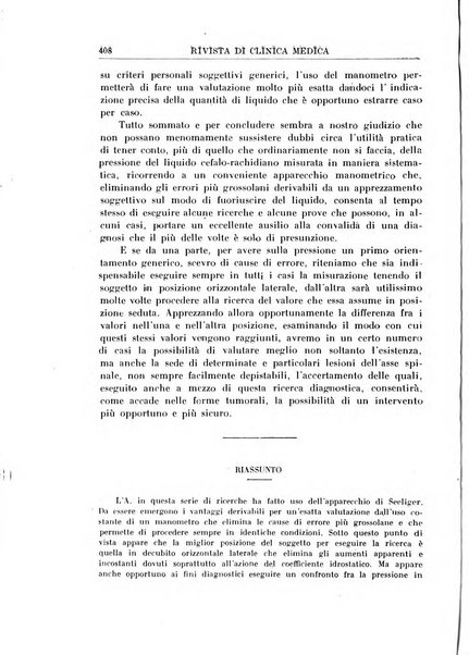 Rivista di clinica medica