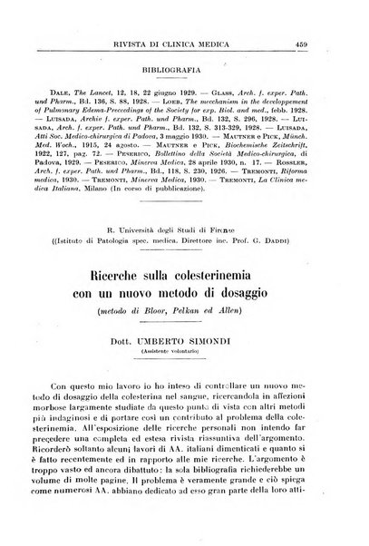 Rivista di clinica medica