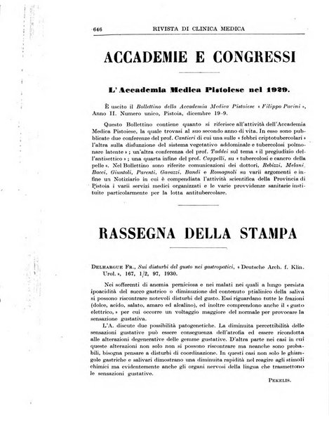 Rivista di clinica medica