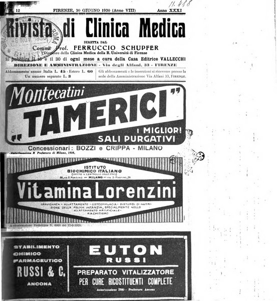 Rivista di clinica medica