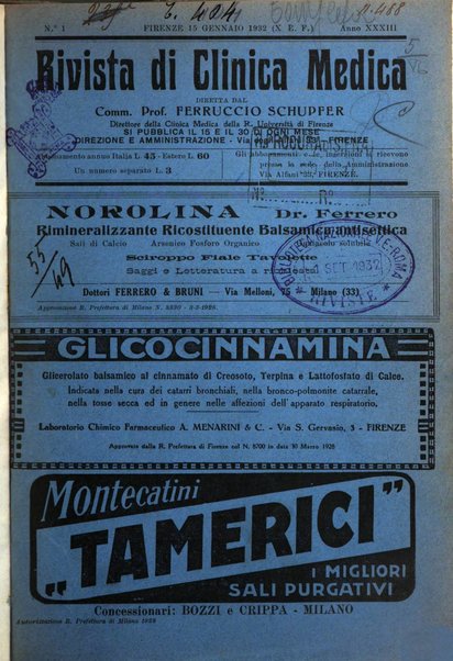 Rivista di clinica medica