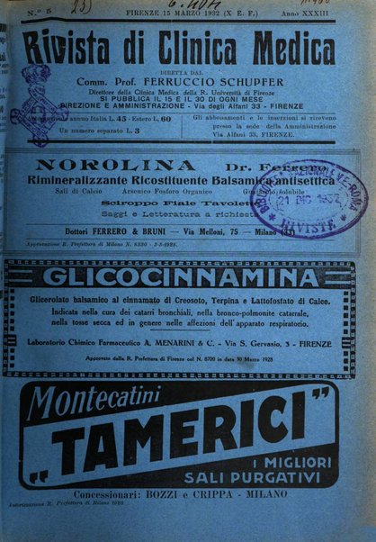 Rivista di clinica medica