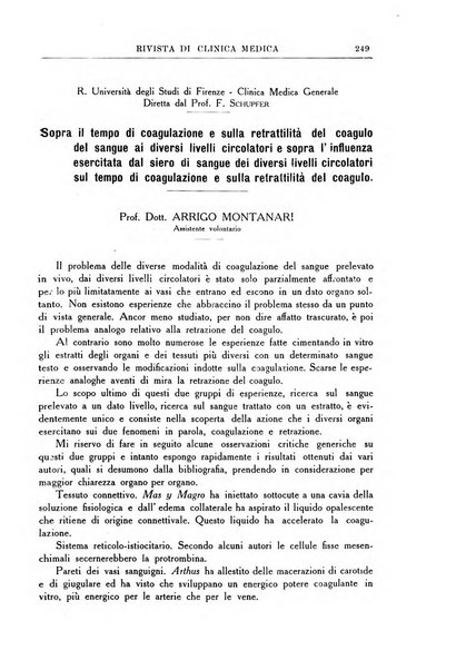 Rivista di clinica medica