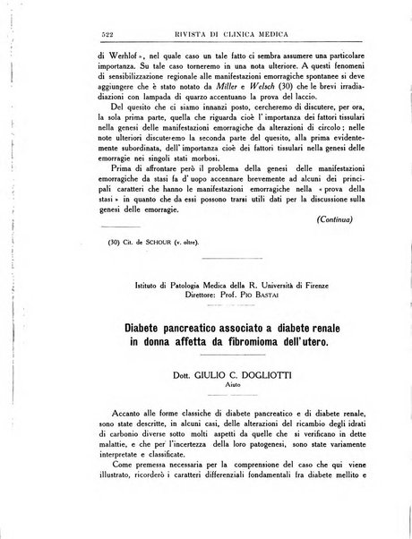 Rivista di clinica medica