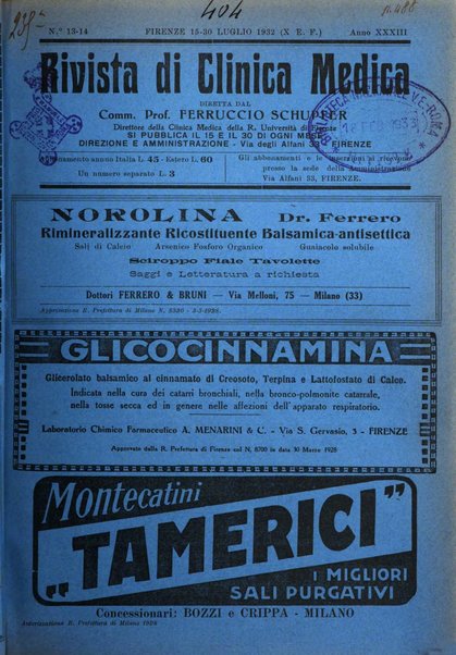 Rivista di clinica medica