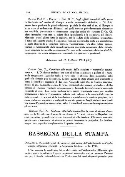 Rivista di clinica medica