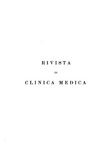 Rivista di clinica medica