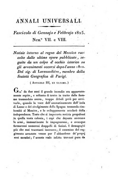 Annali universali di statistica, economia pubblica, storia e viaggi