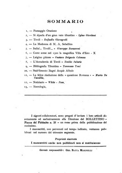 Bollettino di studi storici ed archeologici di Tivoli e regione