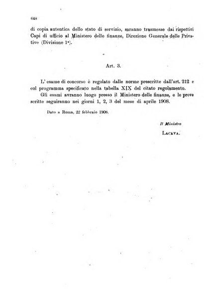 Bollettino ufficiale del personale