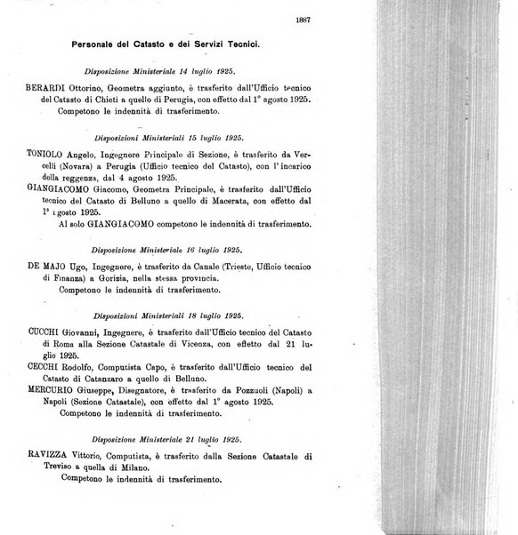 Bollettino ufficiale del personale