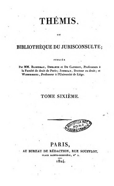 Thèmis ou bibliothèque du jureconsulte