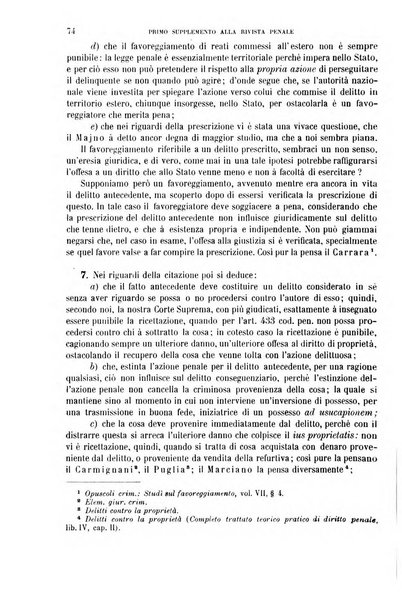 Il codice penale illustrato articolo per articolo ... primo supplemento alla Rivista Penale