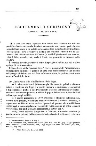 Il codice penale illustrato articolo per articolo ... primo supplemento alla Rivista Penale